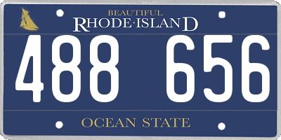 RI license plate 488656