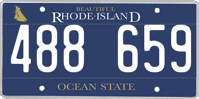 RI license plate 488659