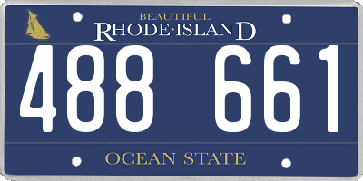 RI license plate 488661