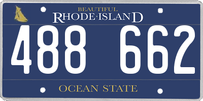 RI license plate 488662