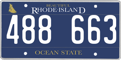 RI license plate 488663