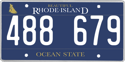 RI license plate 488679