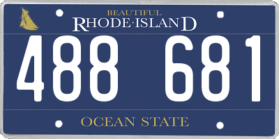 RI license plate 488681