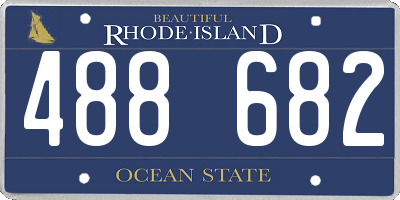 RI license plate 488682
