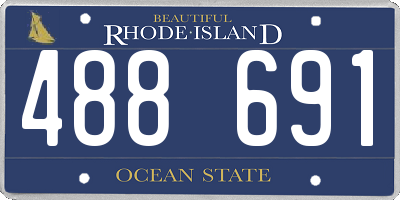 RI license plate 488691