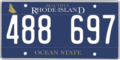 RI license plate 488697