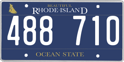 RI license plate 488710