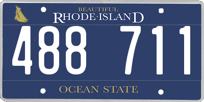 RI license plate 488711