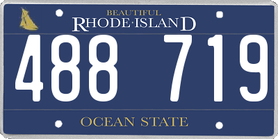 RI license plate 488719