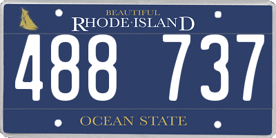 RI license plate 488737