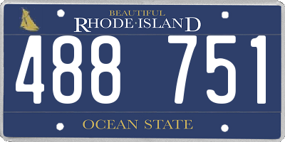 RI license plate 488751