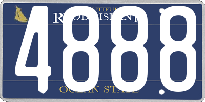 RI license plate 4888