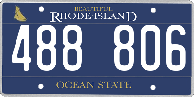 RI license plate 488806