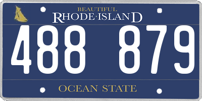 RI license plate 488879