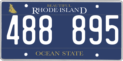 RI license plate 488895