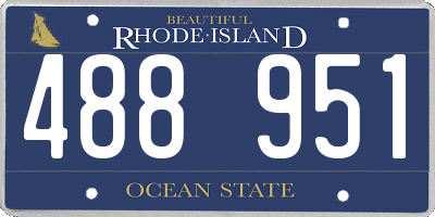 RI license plate 488951