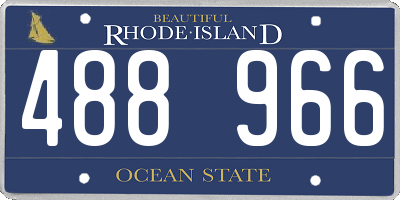 RI license plate 488966