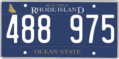 RI license plate 488975