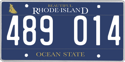 RI license plate 489014