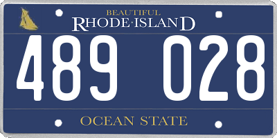 RI license plate 489028