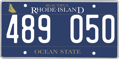 RI license plate 489050