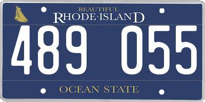 RI license plate 489055