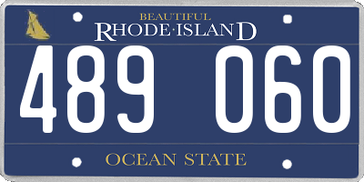 RI license plate 489060