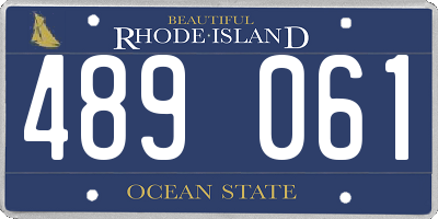 RI license plate 489061