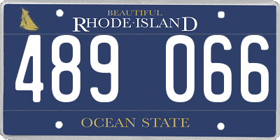 RI license plate 489066