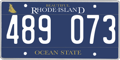RI license plate 489073