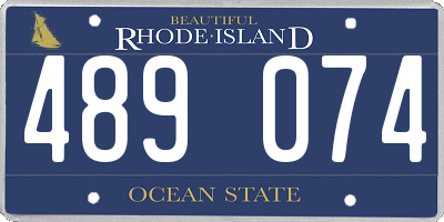 RI license plate 489074