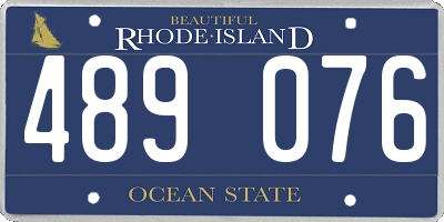 RI license plate 489076