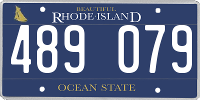 RI license plate 489079