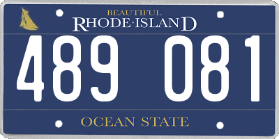 RI license plate 489081
