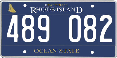 RI license plate 489082