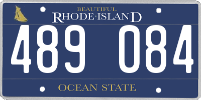 RI license plate 489084