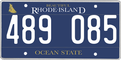 RI license plate 489085