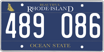 RI license plate 489086