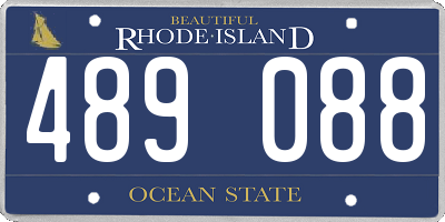 RI license plate 489088