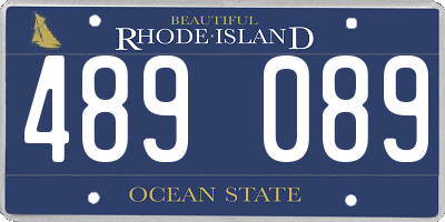 RI license plate 489089