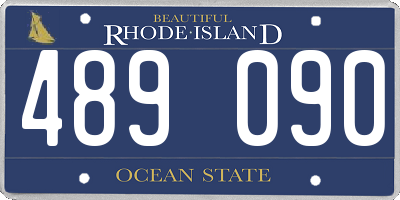 RI license plate 489090