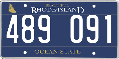 RI license plate 489091