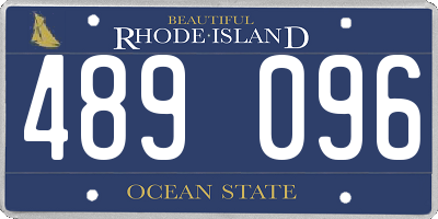 RI license plate 489096