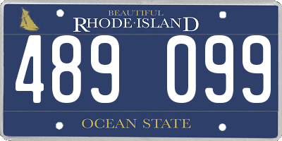 RI license plate 489099
