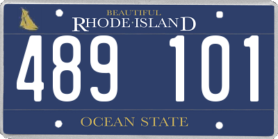 RI license plate 489101