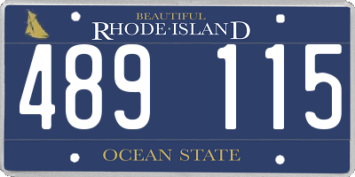 RI license plate 489115