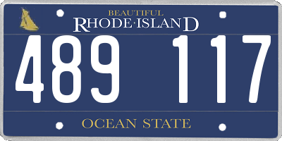 RI license plate 489117