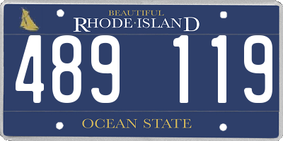 RI license plate 489119