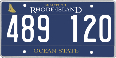 RI license plate 489120