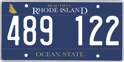 RI license plate 489122